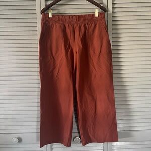 Burnt Russet Wide Leg GapFit Pants